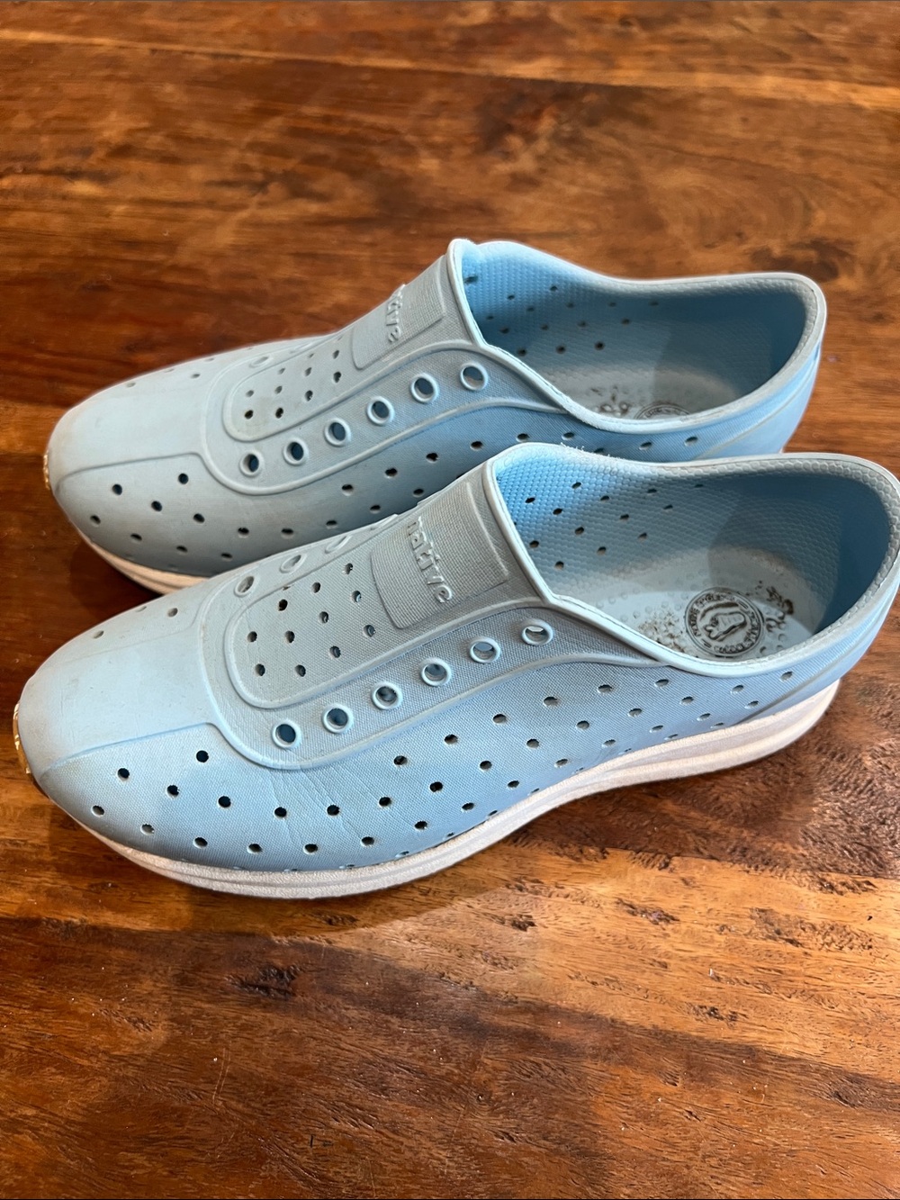 Native Light Blue Slip-On Jefferson Sneakers